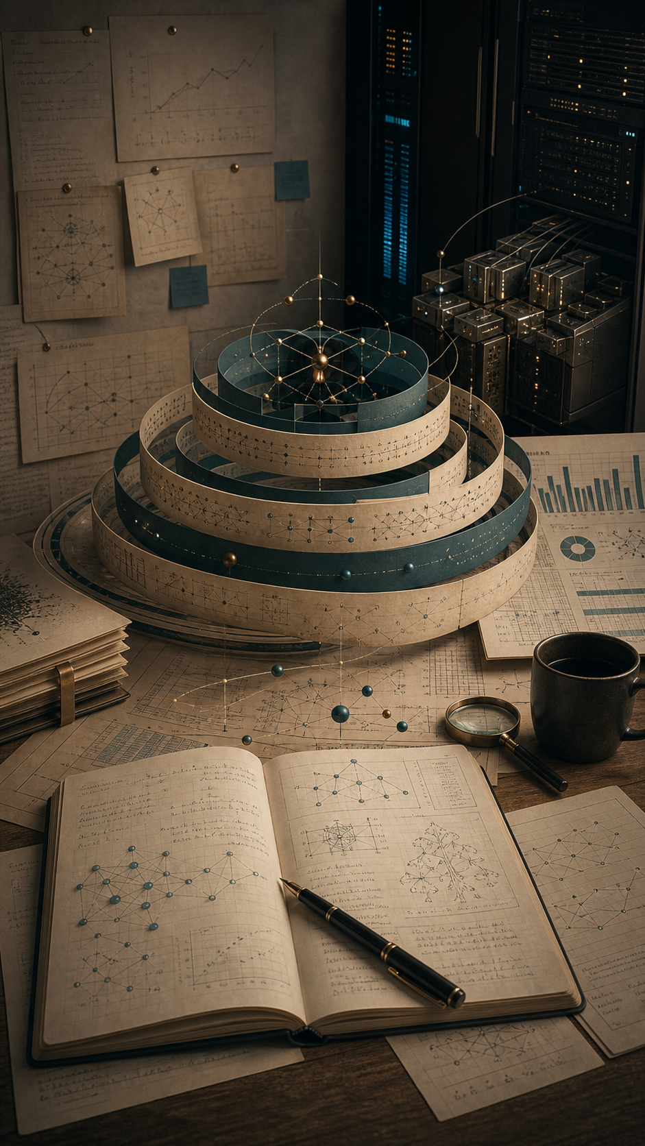 AI 自进化路径示意